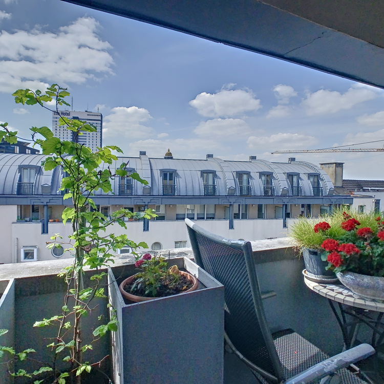 Sablon : Luxurieux penthouse 4-ch avec 2 terrasses